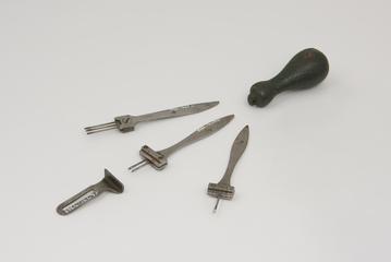 Needle holders and knitting machine parts