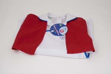 Child dressing up nurse's uniform