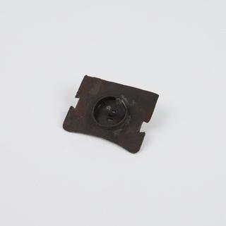 Metal plate, part of steel chest lock