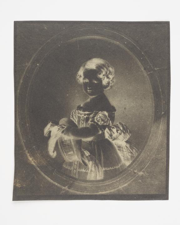 Calotype negative by William Henry Fox Talbot