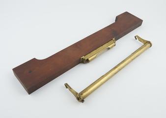 Spirit level from brass quadrant