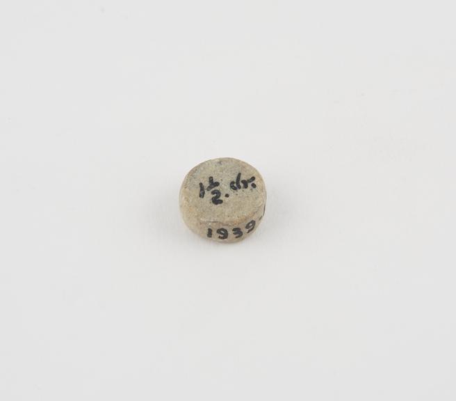 One of 10 Punic limestone weights, BC146