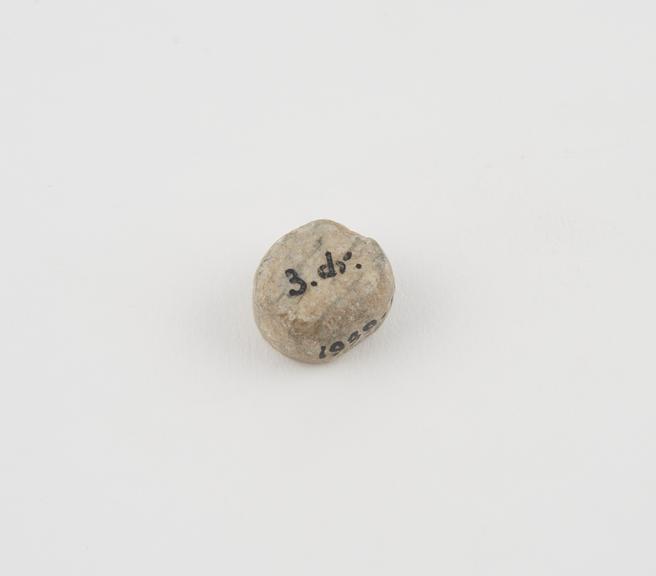 One of 10 Punic limestone weights, BC146