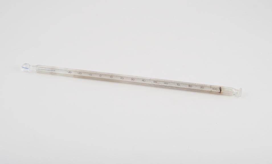 Sheathed Minimum thermometer, by Negretti & Zambra, London