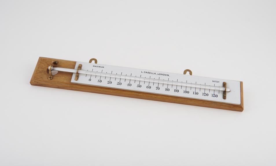 Phillips type maximum thermometer by L. Casella, London