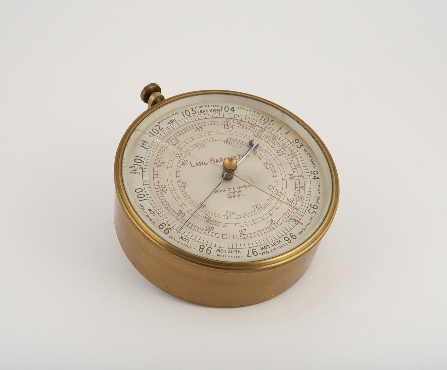Land aneroid barometer by Negretti and Zambra | Science Museum Group ...