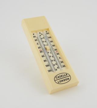Six type maximum-minimum thermometer, British, 1986