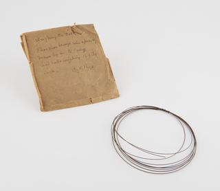 Wire for Charles Vernon Boys' Torsion Balance gravitational apparatus