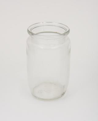 Glass jam jar