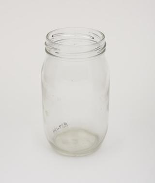 Glass jam jar
