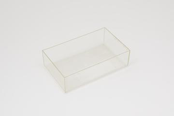 Clear plastic slip-on lid for James Bond spy watch