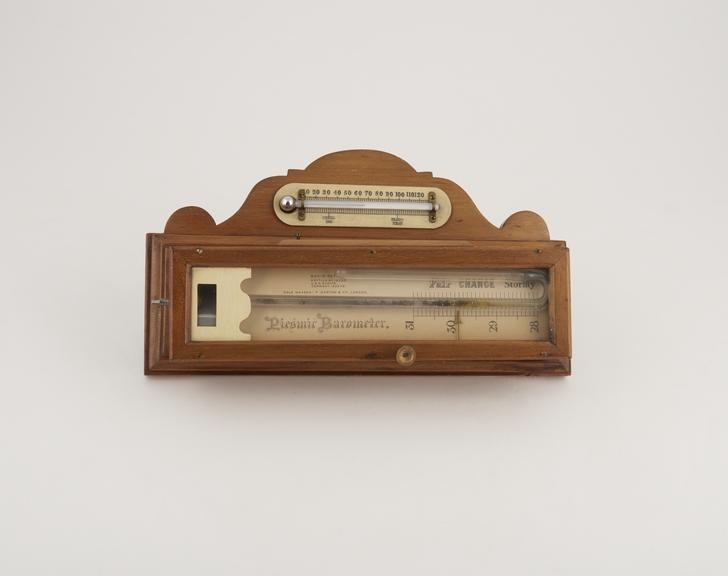 Davis type piesmic mercury barometer by Darton & Co., London