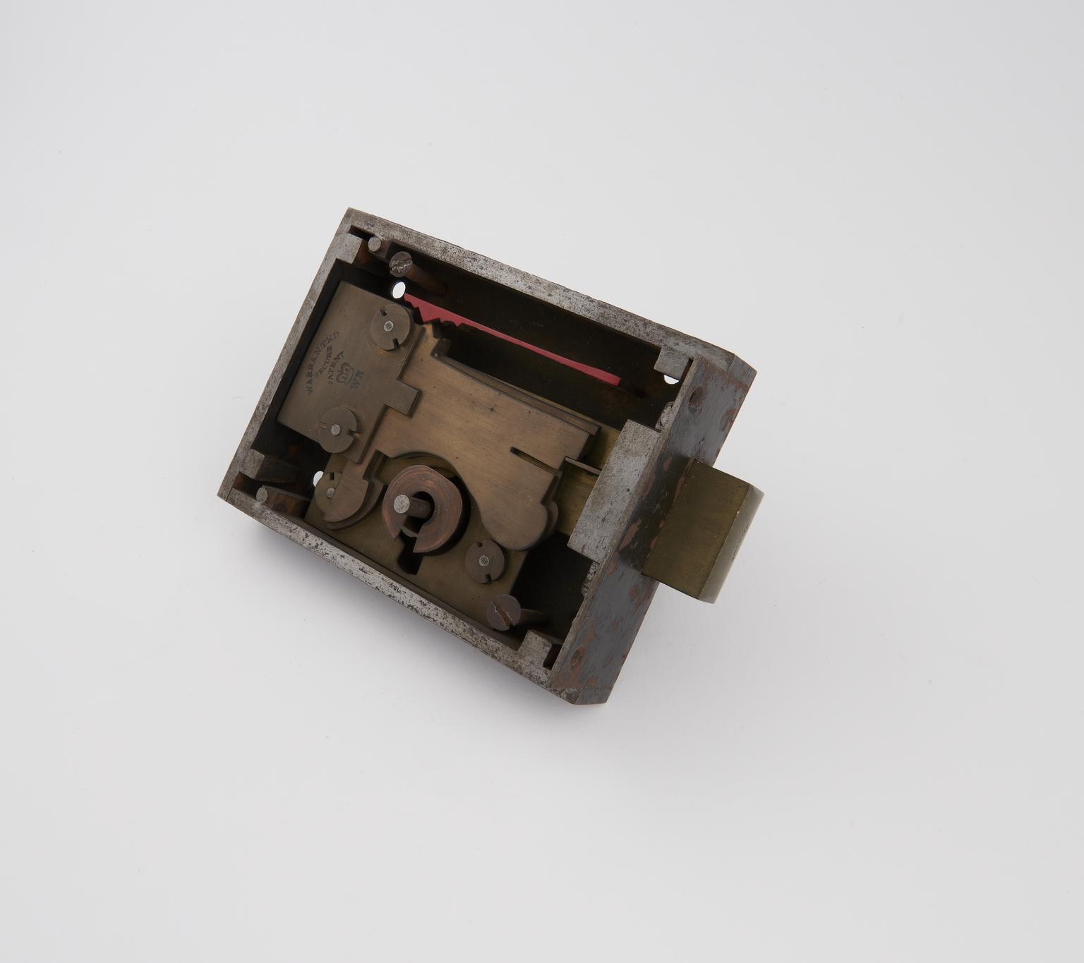 6" rim dead one-sided warded lock