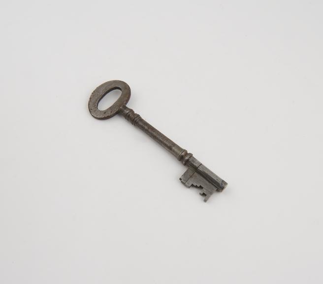 Key for large steel lock