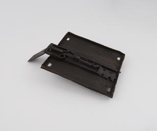 Rectangular lock plate. 8 1/2 inch. French chest lock