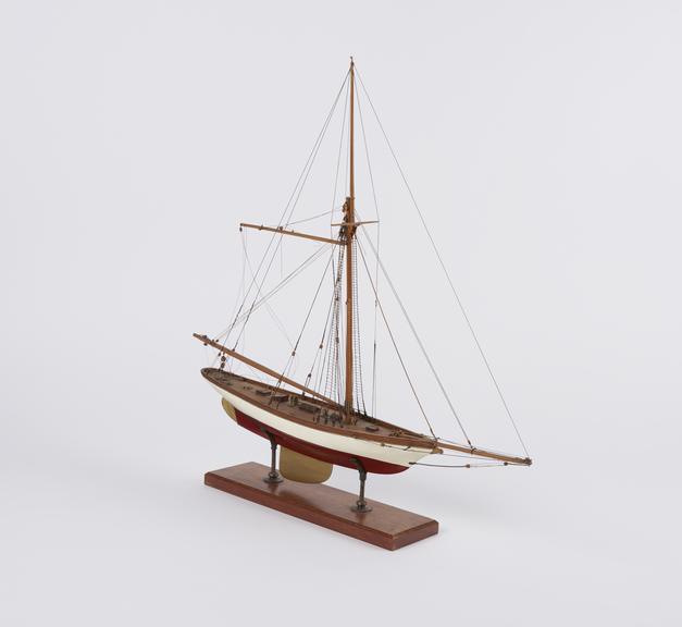 Rigged model of the American yacht Volunteer', 1887'