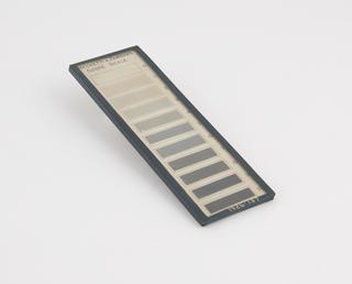 Graduated scale for ozone test papers, 1851-1900.