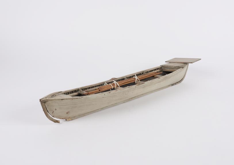 whole display model of Tasmanian seine boat.