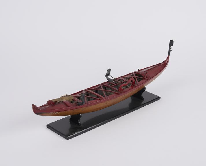 model of Racing Gondola', from Venice'