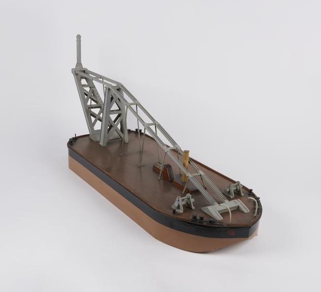 display model (scale 1:48) of 100-ton floating sheer legs for H