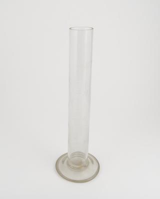 Rain gauge measuring glass cylinder