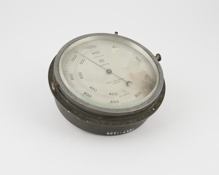 Compensated aneroid barometer by Short & Mason Ltd