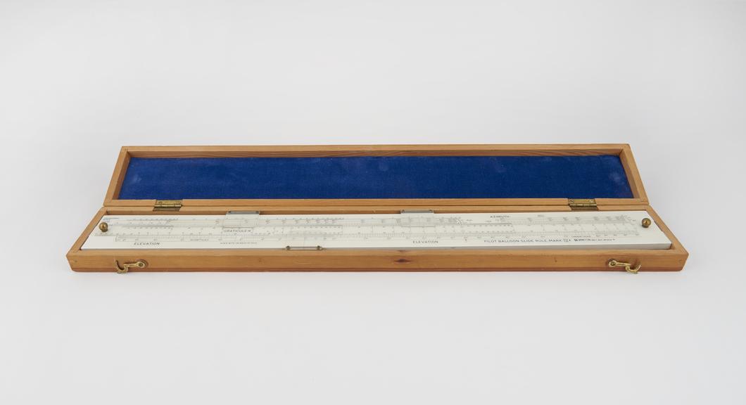 Pilot balloon slide rule Mk IV A, by B.R.L., MO 2787/56, Met