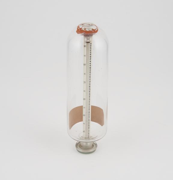 Thermometer in glass vessel. Associated with Thomas Graham.