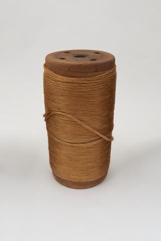 Large bobbin of jute rove