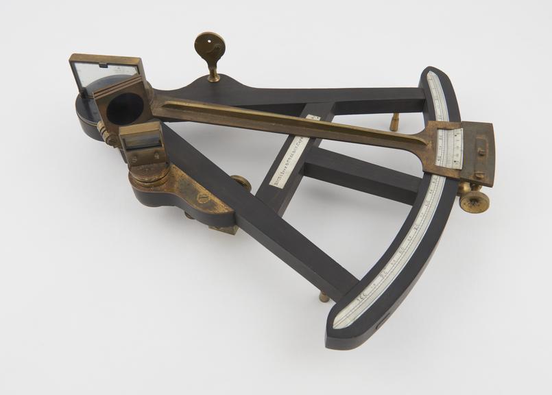 Octant with ebony frame and 9-inch radius limb with brass index