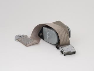 Female buckle section of the seat belt fastening