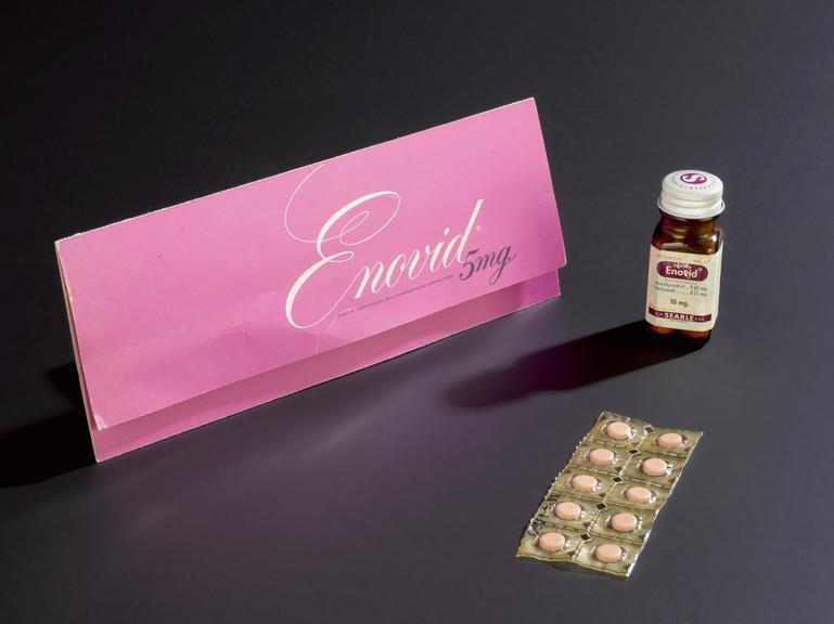 Pack for Enovid contraceptive pills