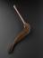 Flywhisk made of fibre witth turned wood handle, from Fiji