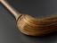 Flywhisk made of fibre witth turned wood handle