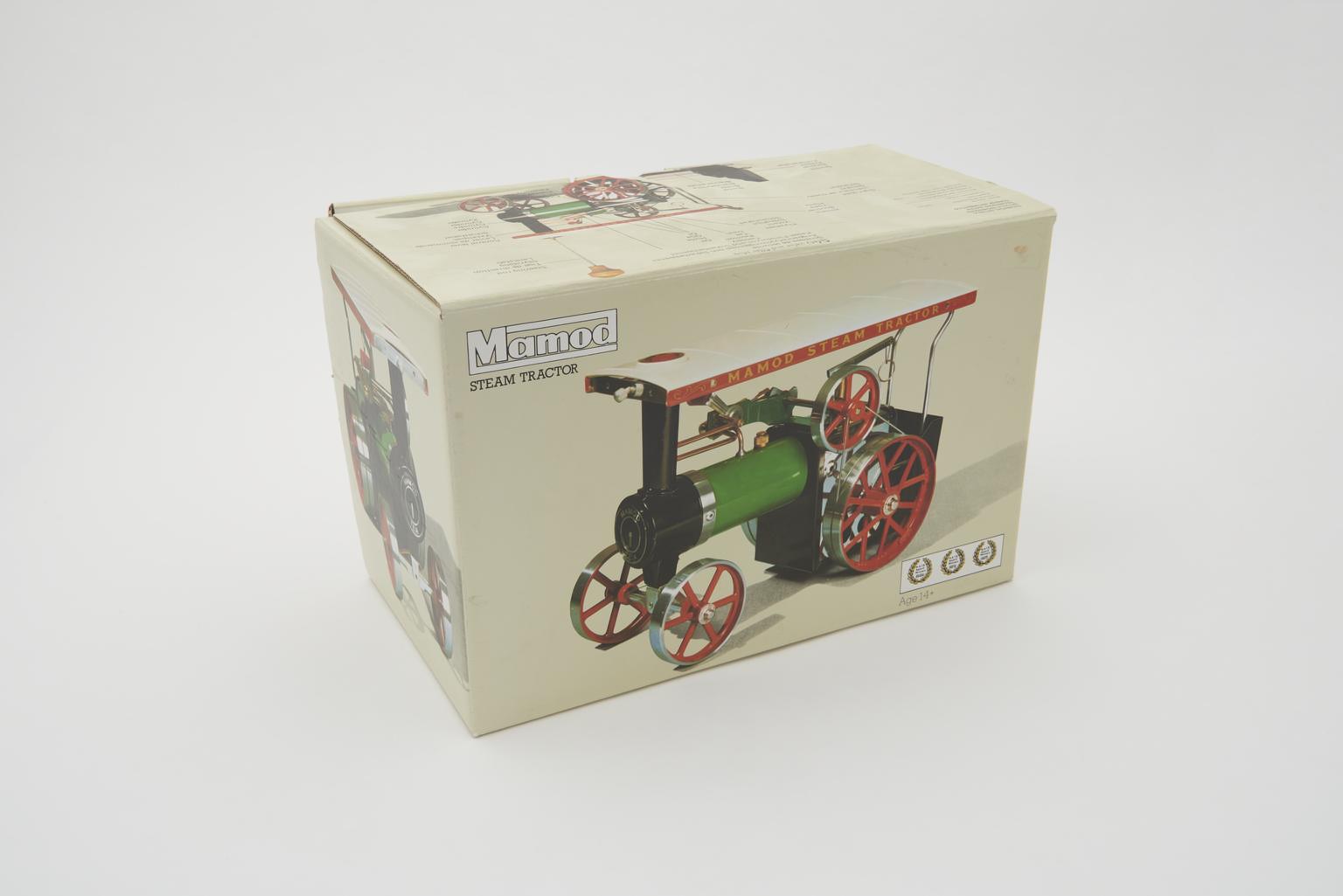 Original packaging for Mamod miniature steam tractor