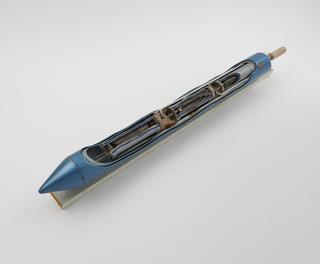 Reactor irradiation assembly, cutaway model
