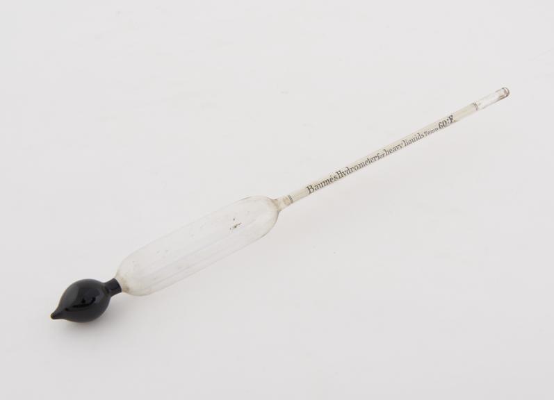 Glass Baume hydrometer for heavy liquids