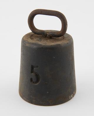 One of five Swedish commercial weights