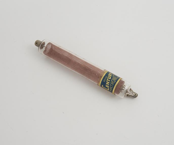 Early copper mesh cathode Geiger-Muller tube