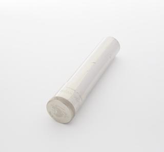 Container for glass phial of heavy water from Norsk Hydro