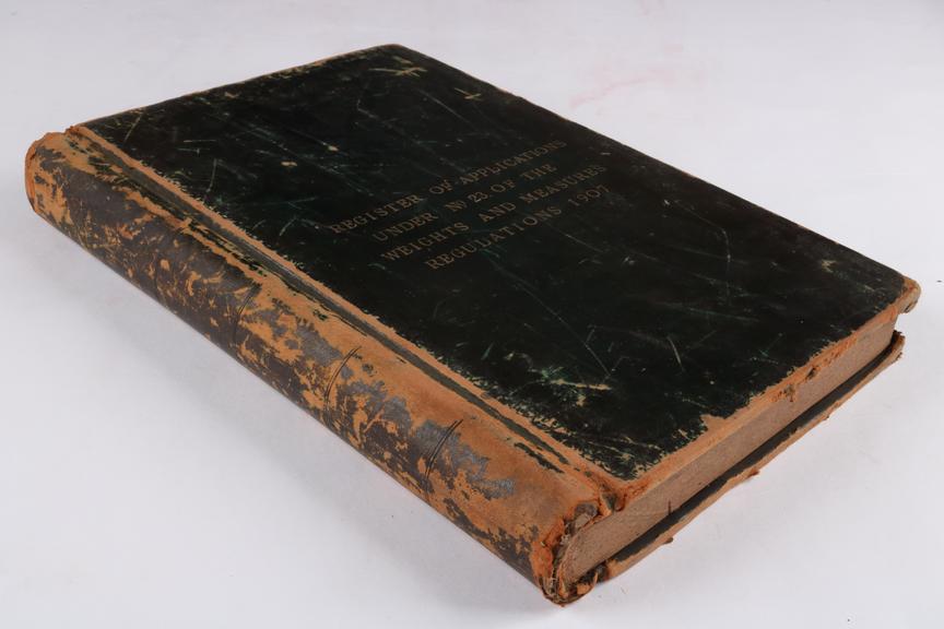 Volume entitled "Register of Applications Under No