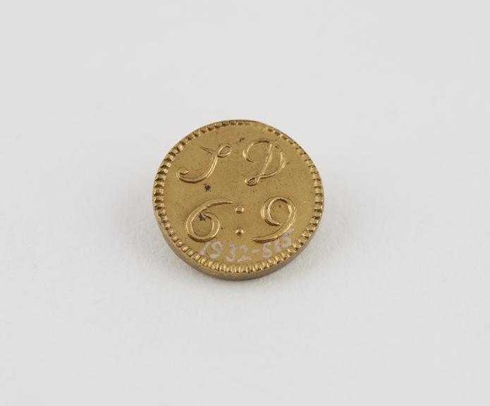 One of 14 Brass Coin Weights for English Gold Coins