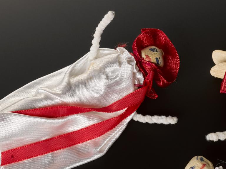 Dolls used to illustrate how haemophilia is inherited