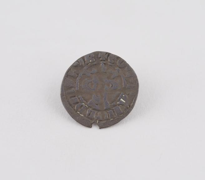 One of six English silver coins of the Realm