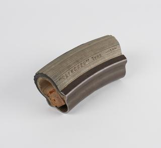 Small section of clincher cycle tyre