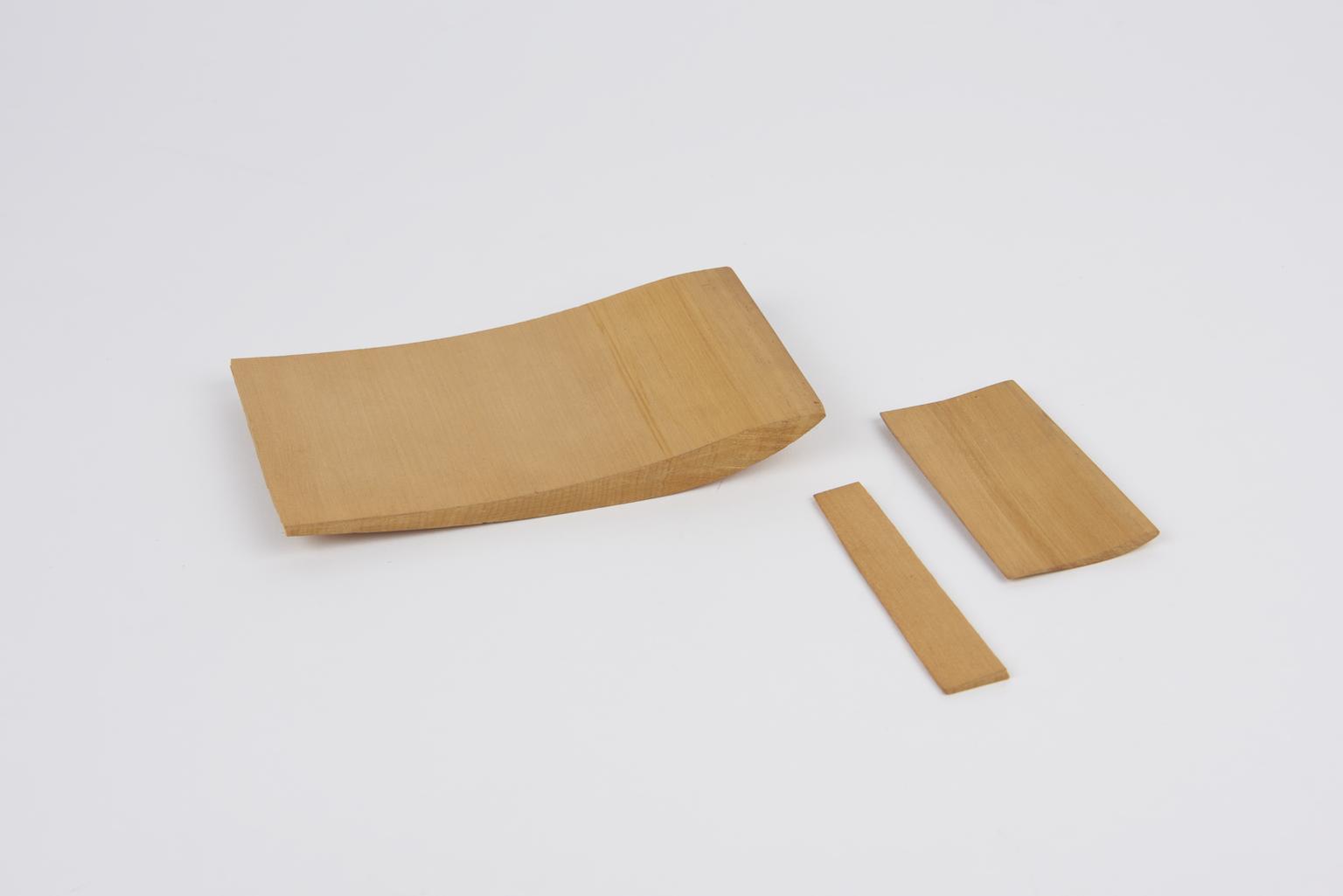 3 aerofoil sections from the model of Horatio Phillips experimental aeroplane (scale 1:10)