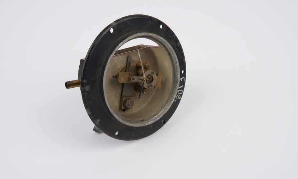 Air Speed Indicator, early diaphragm type by Clift, Pat. No