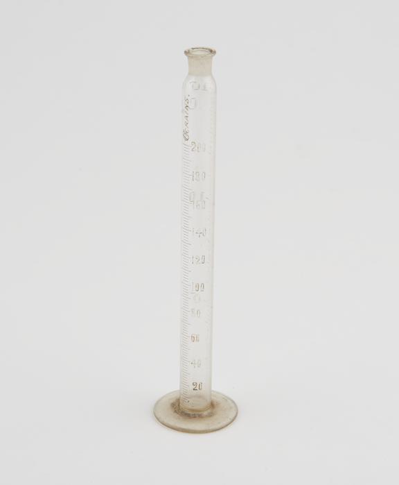 Graduated glass cylinder, H: 170mm x W: 34mm