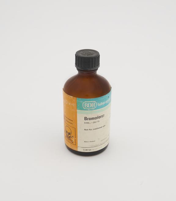 250ml glass jar, empty, for bromoform, BDH Laboratory Reagents