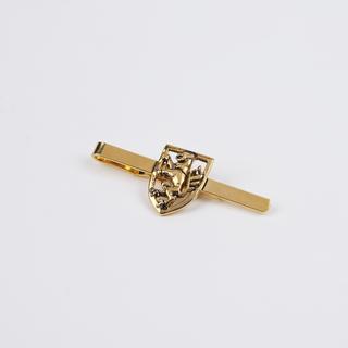 Caledonian Airways tie pin.  Metal die casting shaped in the form of a sheild with an upright lion